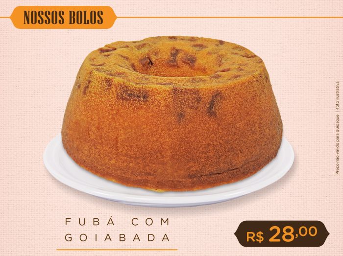 Bolo de Fubá com Goiabada