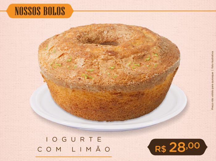 Bolo de Iogurte com Limão