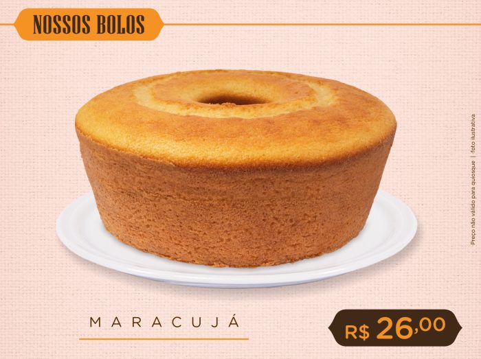 Bolo de Maracujá