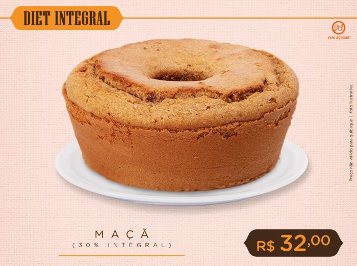 Bolo Diet de Maçã