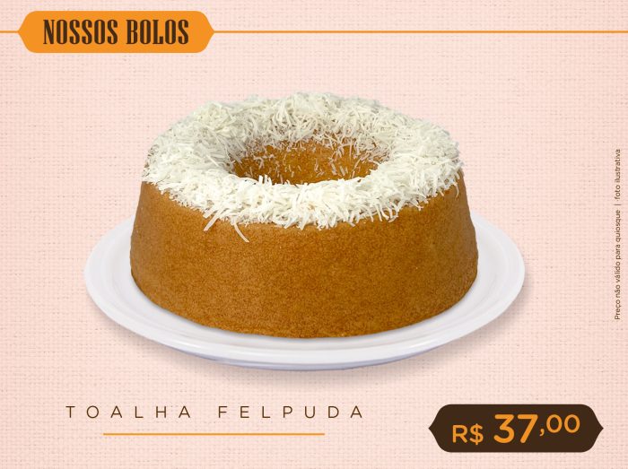 Bolo Toalha Felpuda