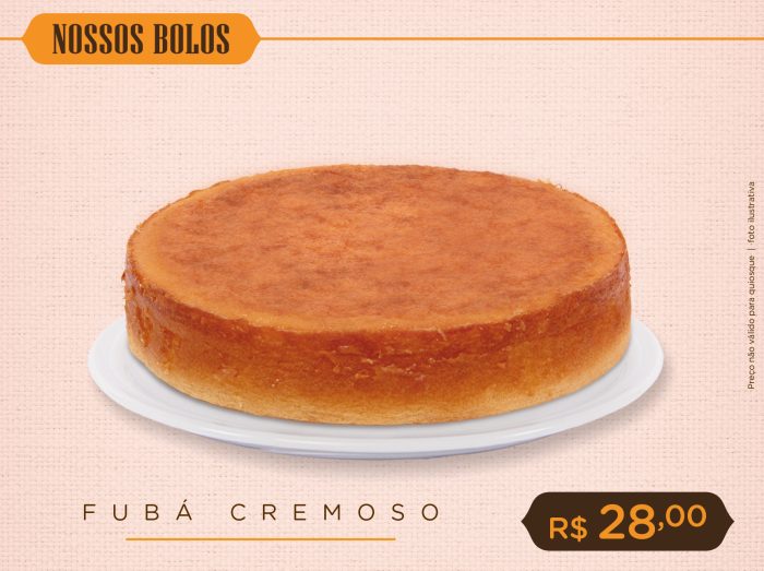Bolo Fubá Cremoso