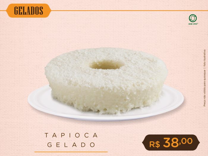 Bolo Tapioca Gelado