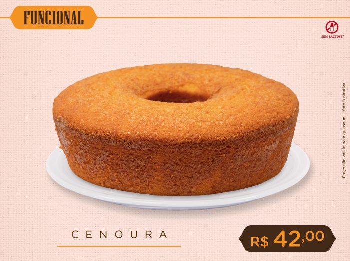 Bolo Funcional de Cenoura
