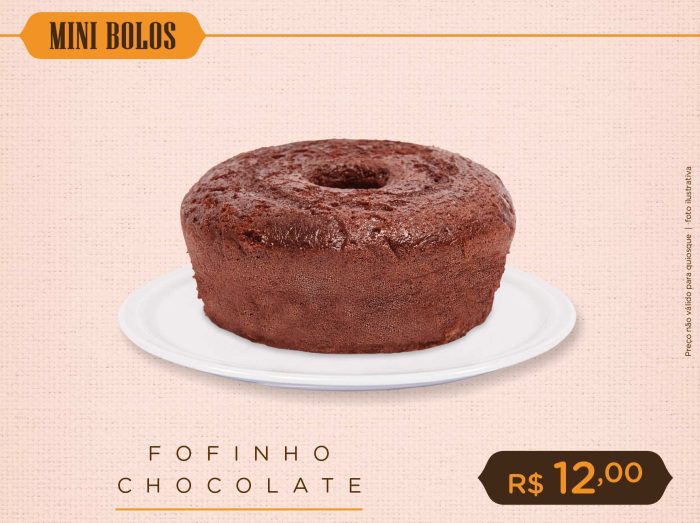 Mini Bolo Fofinho de Chocolate