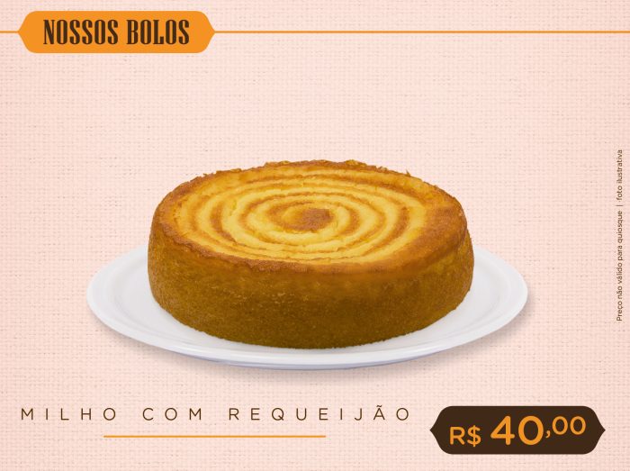 Bolo de Milho Com Requeijão
