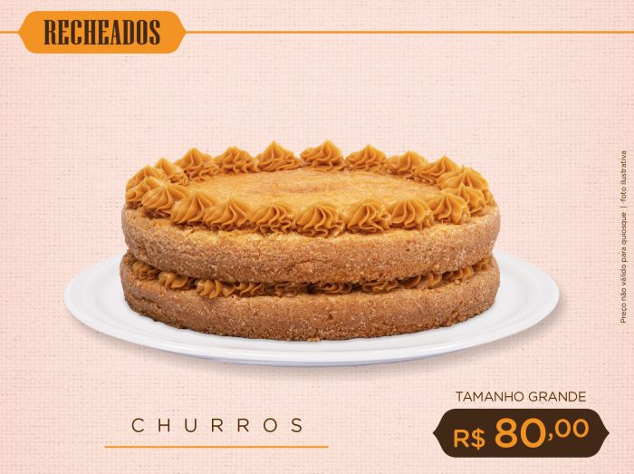 Bolo Recheado de Churros - Grande