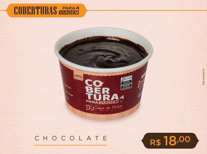 Cobertura para Viagem de Chocolate