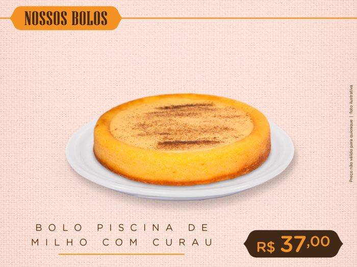 Bolo Piscina de Milho com Curau