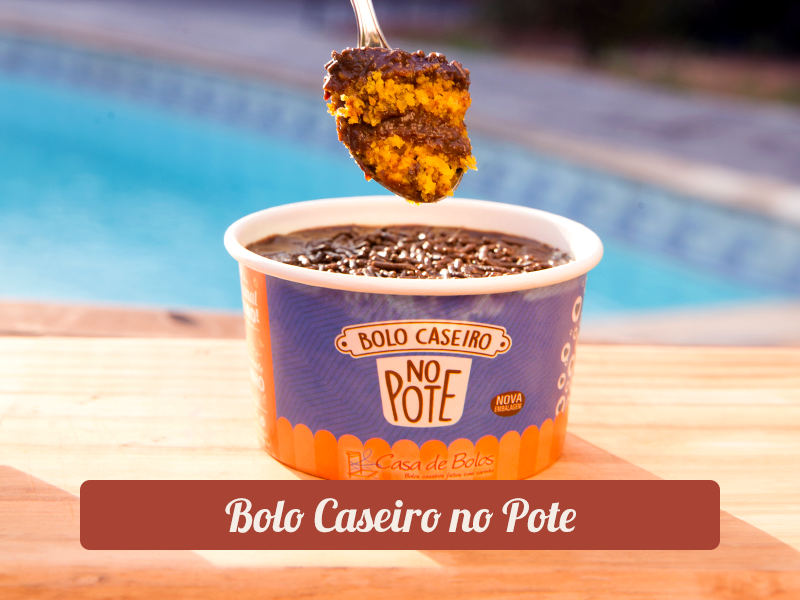 bolo caseiro no pote