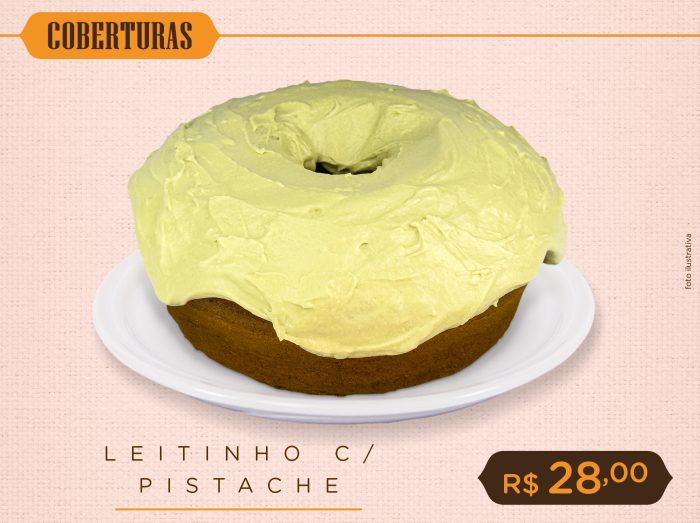 Cobertura de Leitinho com Pistache
